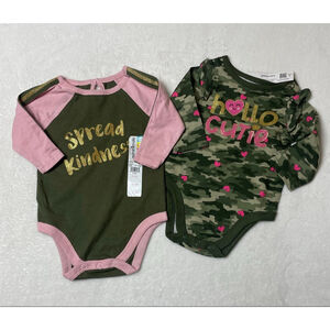 Baby Garanimals Bodysuits 0-3 Months girls long sleeve